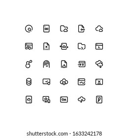 Icon for Website, Presentation, Banner or other design with outline style