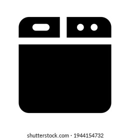 Icon Website With Style Glyph 