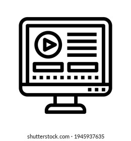 Icon Website With Style Outline