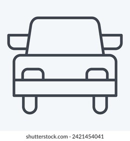 Icon Wedding Car. related to Ring symbol. line style. simple design editable. simple illustration