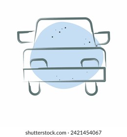 Icon Wedding Car. related to Ring symbol. Color Spot Style. simple design editable. simple illustration