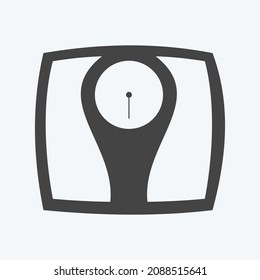 Icon Weighing Machine - Glyph Style - Simple illustration,Editable stroke,Design template vector, Good for prints, posters, advertisements, announcements, info graphics, etc.