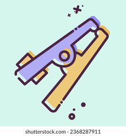 Icon Weight. related to Welder Equipment symbol. MBE style. simple design editable. simple illustration