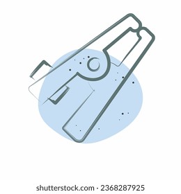 Icon Weight. related to Welder Equipment symbol. Color Spot Style. simple design editable. simple illustration