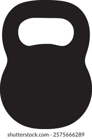 Icon weight. Vector drawing. Black silhouette