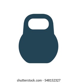 Icon Weight, vector illustration. Kettlebell sport.