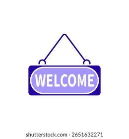 Icon a welcome, isolated against a clean background.
