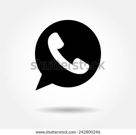 Icon Whatsapp Button Whats App Logo Stock Vector (Royalty Free