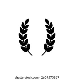 Icon of wheat, symbolizing agriculture, harvest, and nature’s abundance in a simple design.