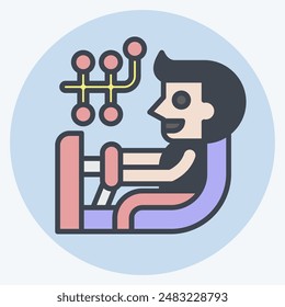 Icon Wheel Alignment. related to Car Maintenance symbol. color mate style. simple illustration