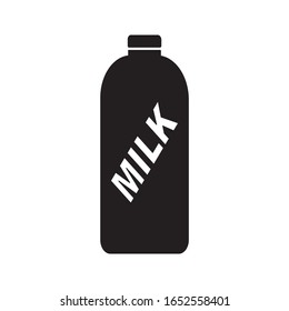 Icon, wo die Milch in Form einer Tasse, Milchglasflaschen, Verpackung, Babyflaschen. Milchkasten