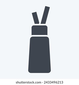 Icon Whipped Cream. related to Milk and Drink symbol. glyph style. simple design editable. simple illustration