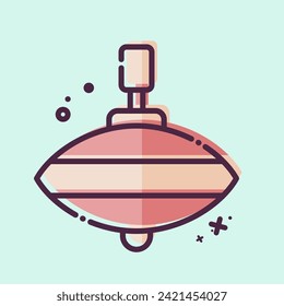 Icon Whirligig. related to Ring symbol. MBE style. simple design editable. simple illustration