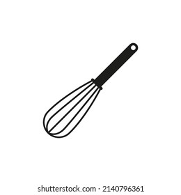 Icon of the whisk for whipping. Simple flat vector illustration on a white background.