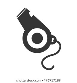 icon whistle game player isolated