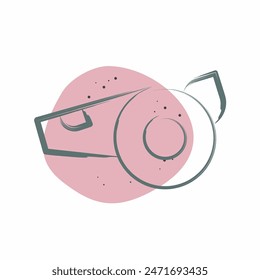 Icon Whistle. related to Rugby symbol. Color Spot Style. simple design illustration