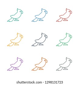  icon white background. Editable line  icon from animals. Trendy  icon for web and mobile.