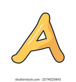 A icon with white background vector stock illustration