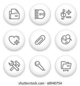 Icon with white button 11