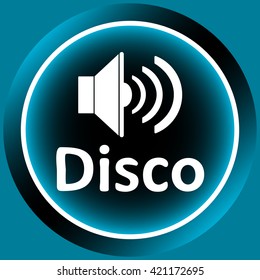 Icon white disco loudspeaker
