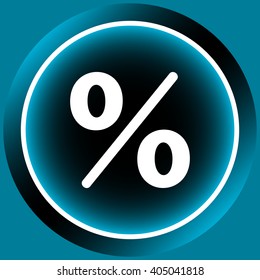 Icon white percent