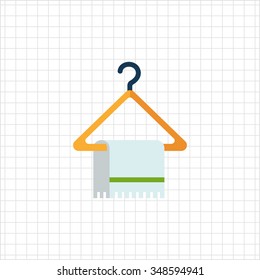 Icon of white towel on hanger