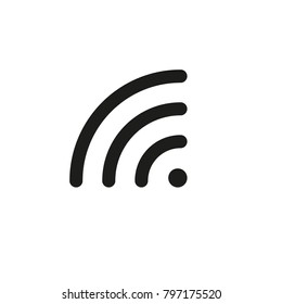 Icon Wi Fi. Vector illustration.
