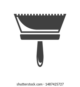 Icon wide spatula. Vector on a white background.