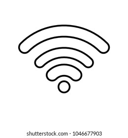 Icon Wi-Fi. Linear vector illustration.