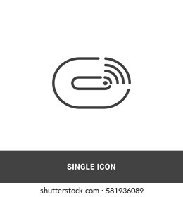 Icon wifi modem Single Icon Graphic Design