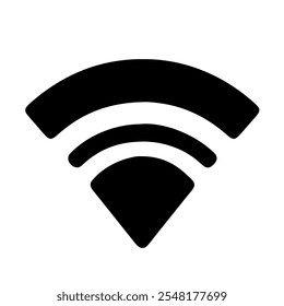 Icono de Wi-Fi, que representa Internet o conectividad inalámbrica.