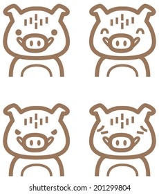 Icon of wild boar
