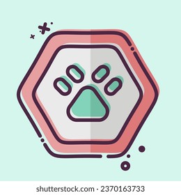 Icon Wild Life. related to Road Sign symbol. MBE style. simple design editable. simple illustration