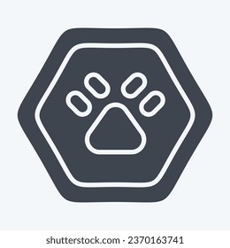 Icon Wild Life. related to Road Sign symbol. glyph style. simple design editable. simple illustration