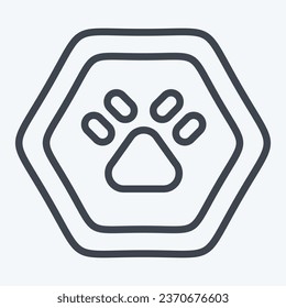 Icon Wild Life. related to Road Sign symbol. line style. simple design editable. simple illustration