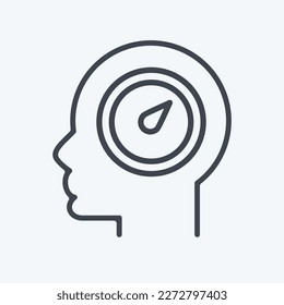 Icon Willpower. related to Psychology Personality symbol. simple design editable. simple illustration
