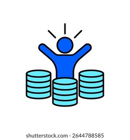 Icon a win money, isolated against a clean background.