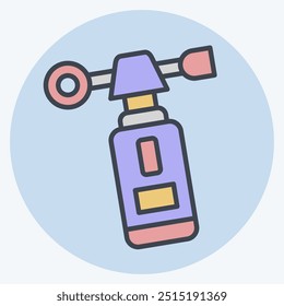 Icon Wind Gauge. related to Measuring symbol. color mate style. simple illustration