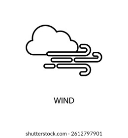Icon a wind, isolated against a clean background.