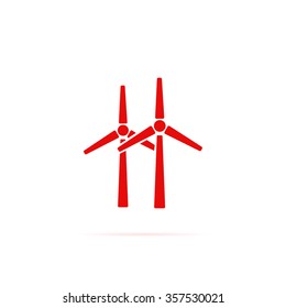 Icon of wind turbines.