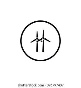 Icon of wind turbines.