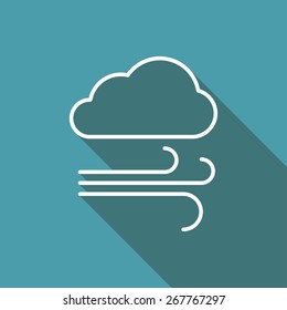 icon of windy weather