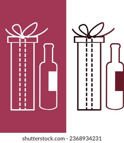 icon wine bottle gift sale