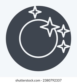 Icon Wink. related to Cleaning symbol. glyph style. simple design editable. simple illustration