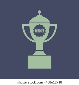 Icon of Winning Trophy. Eps-10.