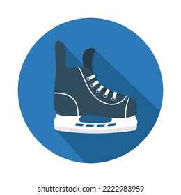 Icon Winter hockey skates. vector illustration