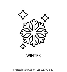 Icon a winter, isolated against a clean background.