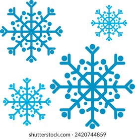 Icon of Winter season with cute style