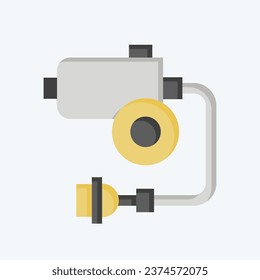 Icon Wiper Motor. related to Car Maintenance symbol. flat style. simple design editable. simple illustration