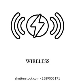 Icon a wireless, isolated against a clean background.